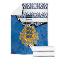 Estonia Coat of arms Personalized Blanket Eesti riigivapp