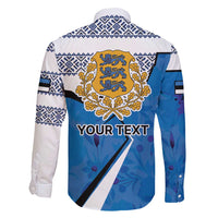 Estonia Coat of arms Personalized Family Matching Puletasi and Hawaiian Shirt Eesti riigivapp