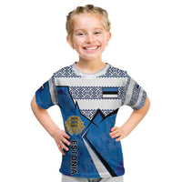 Estonia Coat of arms Personalized Kid T Shirt Eesti riigivapp