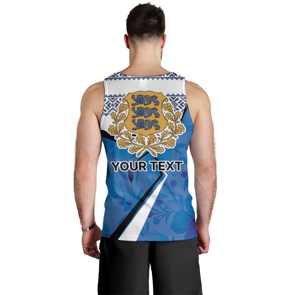 Estonia Coat of arms Personalized Men Tank Top Eesti riigivapp