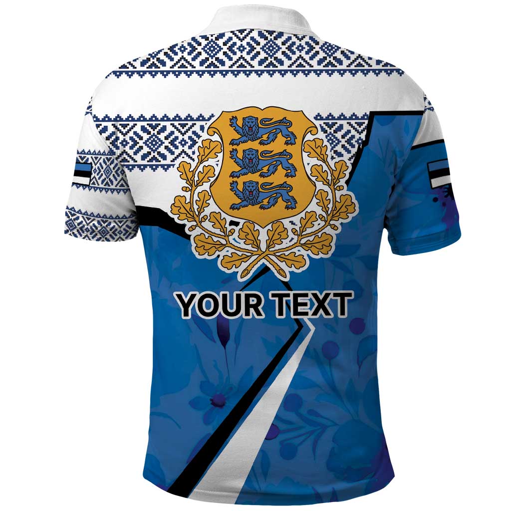 Estonia Coat of arms Personalized Polo Shirt Eesti riigivapp