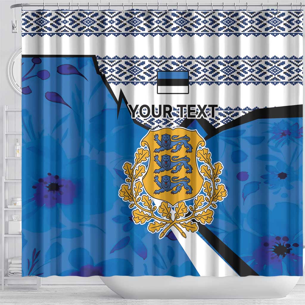 Estonia Coat of arms Personalized Shower Curtain Eesti riigivapp