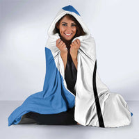 Estonia Grey Wolf and Cornflower Hooded Blanket Estonia Flag