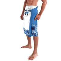 Estonia Grey Wolf and Cornflower Lavalava Estonia Flag