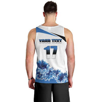 Estonia Grey Wolf and Cornflower Men Tank Top Estonia Flag