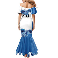 Estonia Grey Wolf and Cornflower Mermaid Dress Estonia Flag