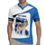 Estonia Grey Wolf and Cornflower Rugby Jersey Estonia Flag