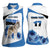 Estonia Grey Wolf and Cornflower Women Sleeveless Polo Shirt Estonia Flag