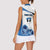 Estonia Grey Wolf and Cornflower Women Sleeveless Polo Shirt Estonia Flag