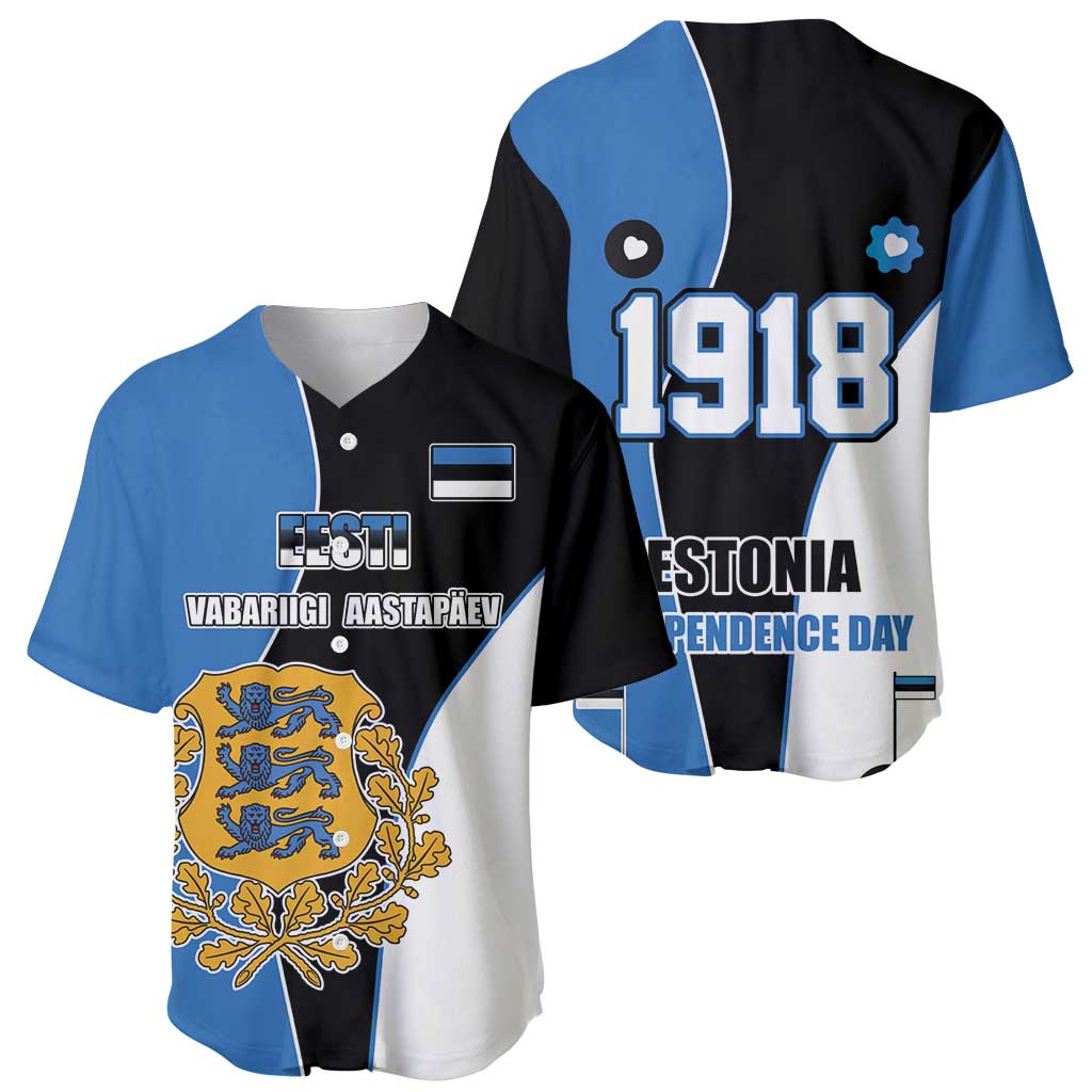 Estonia Independence day Baseball Jersey Eesti Vabariigi Aastapaev