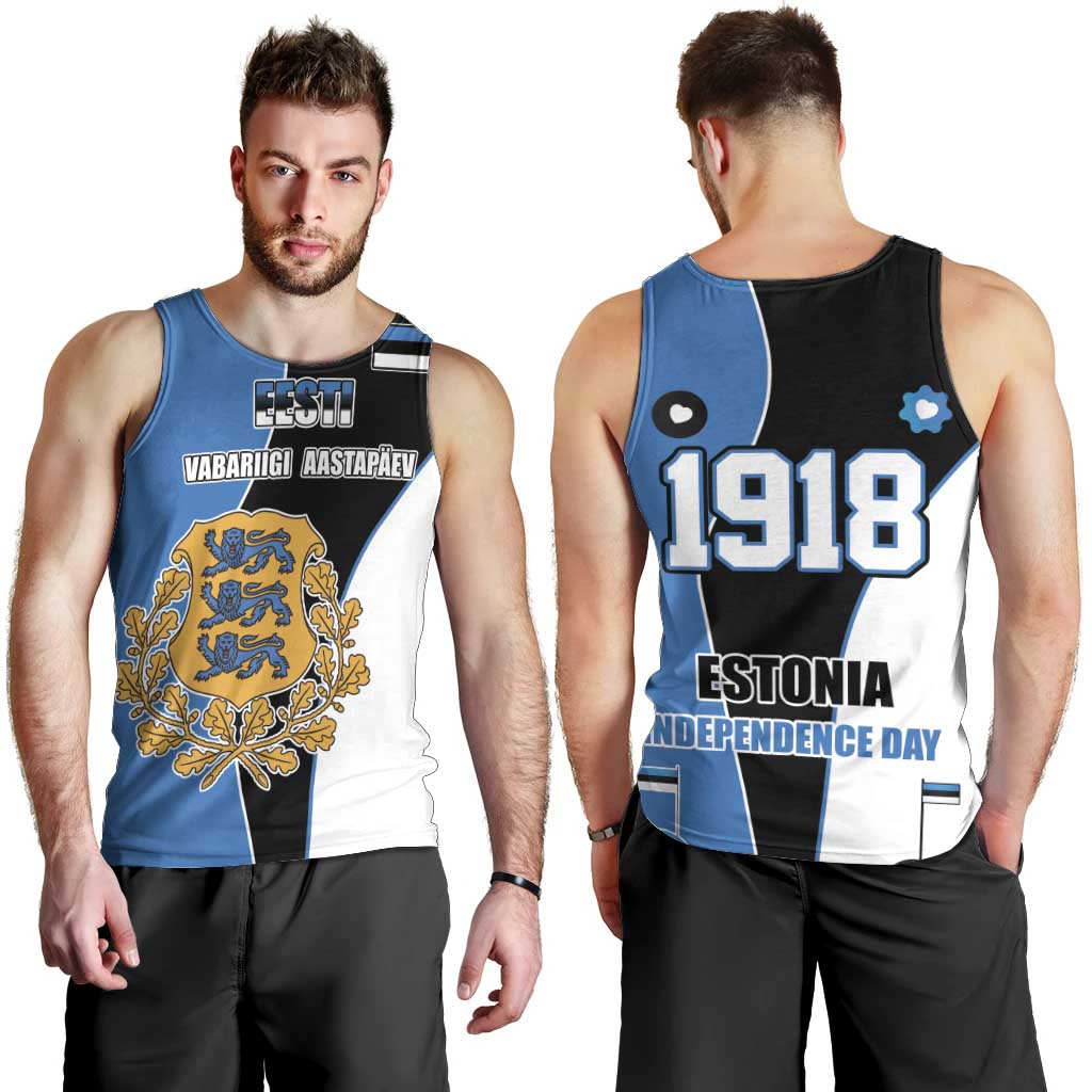 Estonia Independence day Men Tank Top Eesti Vabariigi Aastapaev