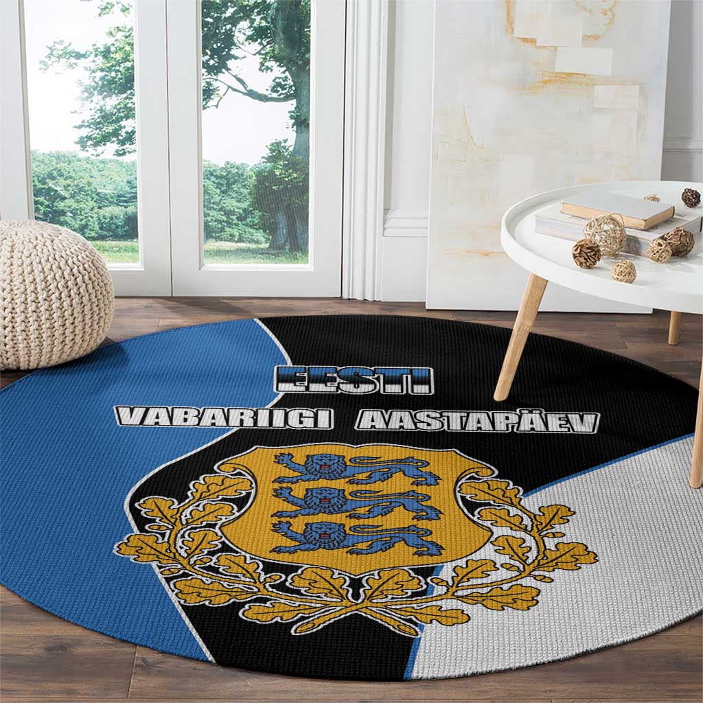 Estonia Independence day Round Carpet Eesti Vabariigi Aastapaev