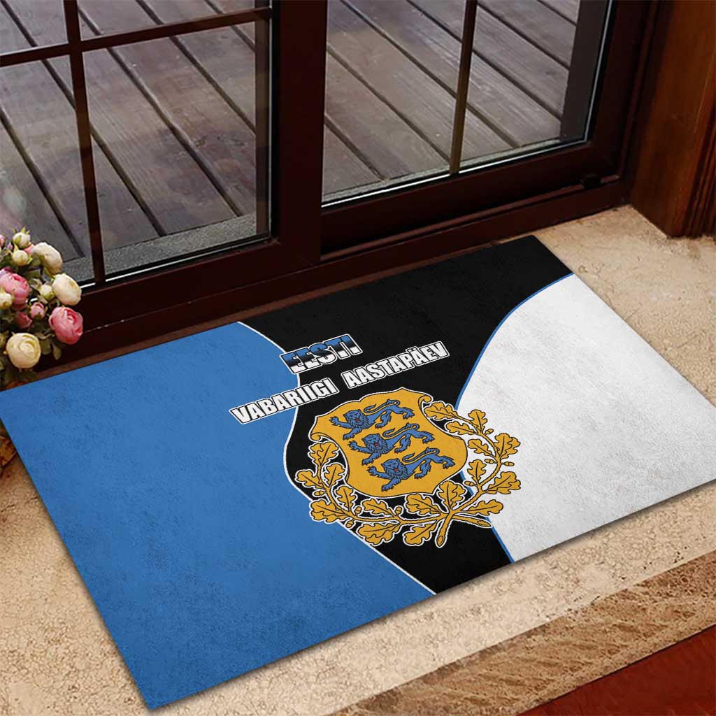Estonia Independence day Rubber Doormat Eesti Vabariigi Aastapaev
