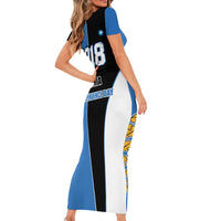 Estonia Independence day Short Sleeve Bodycon Dress Eesti Vabariigi Aastapaev