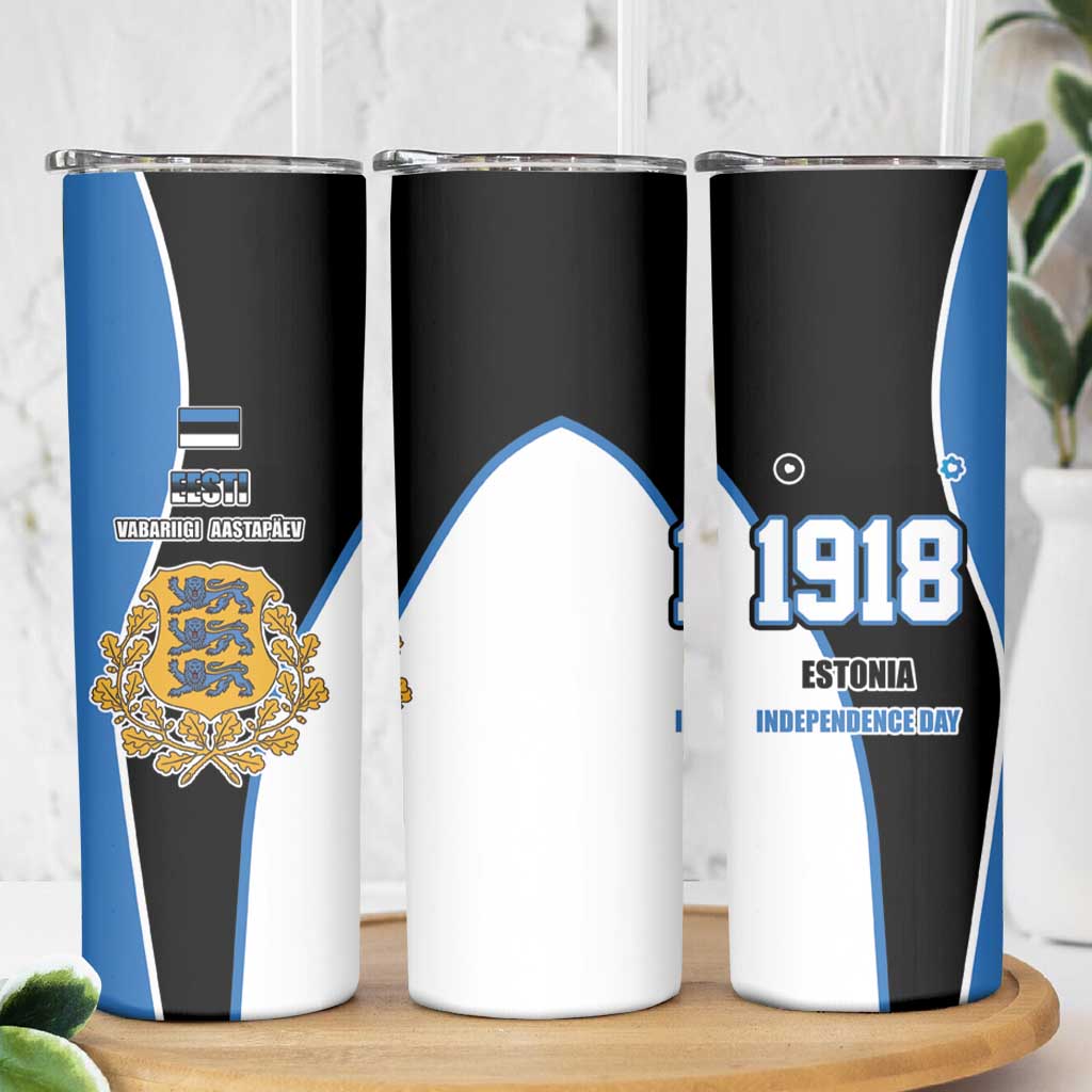Estonia Independence day Skinny Tumbler Eesti Vabariigi aastapaev