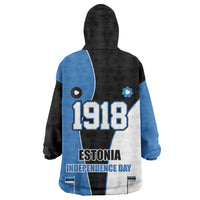 Estonia Independence day Wearable Blanket Hoodie Eesti Vabariigi Aastapaev