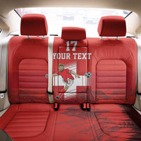 Custom Switzerland Football Back Car Seat Cover Hopp Schwiiz!