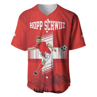 Custom Switzerland Football Baseball Jersey Hopp Schwiiz!
