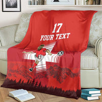 Custom Switzerland Football Blanket Hopp Schwiiz!