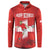 Custom Switzerland Football Button Sweatshirt Hopp Schwiiz!