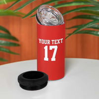 Custom Switzerland Football 4 in 1 Can Cooler Tumbler Hopp Schwiiz!
