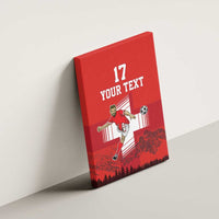 Custom Switzerland Football Canvas Wall Art Hopp Schwiiz!