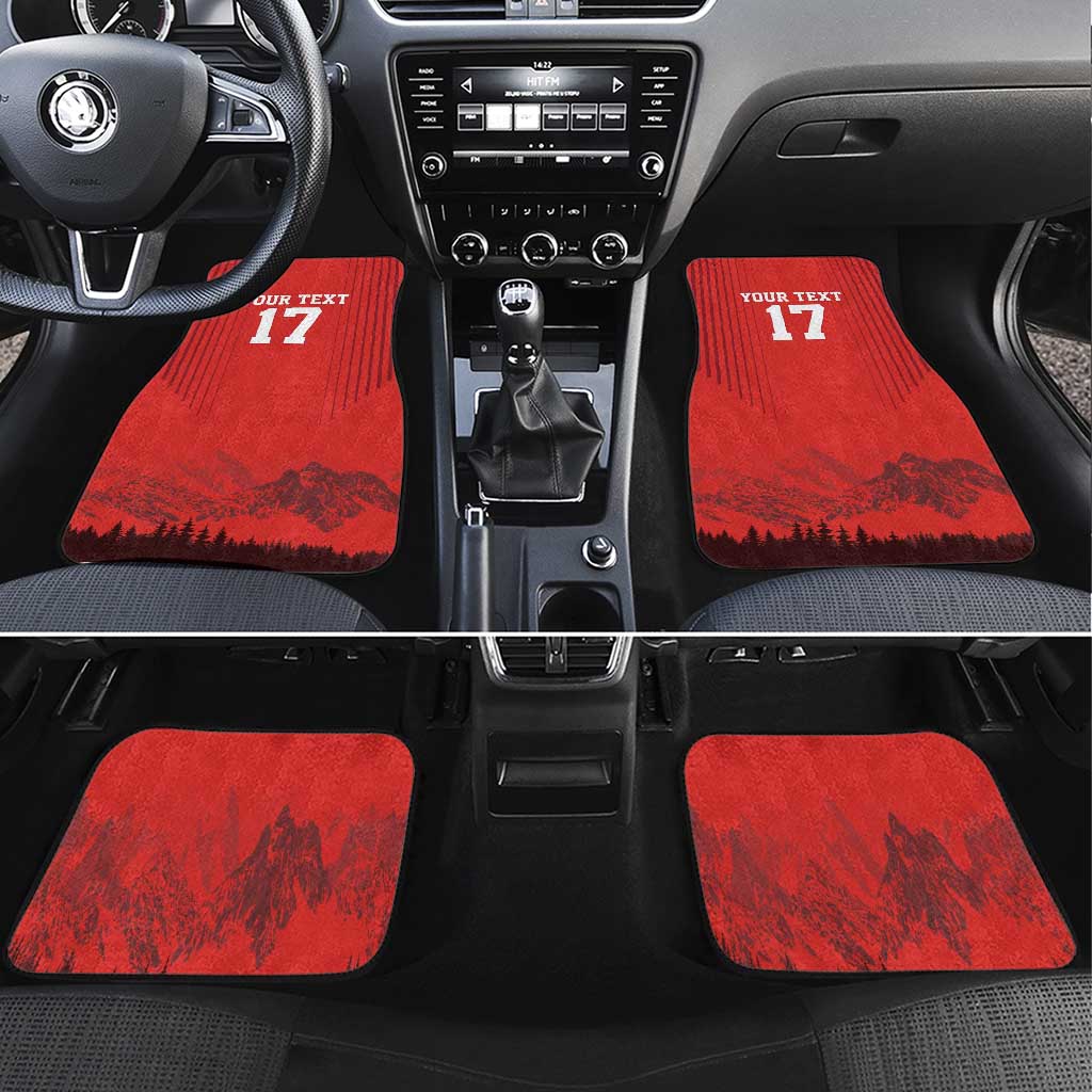 Custom Switzerland Football Car Mats Hopp Schwiiz!