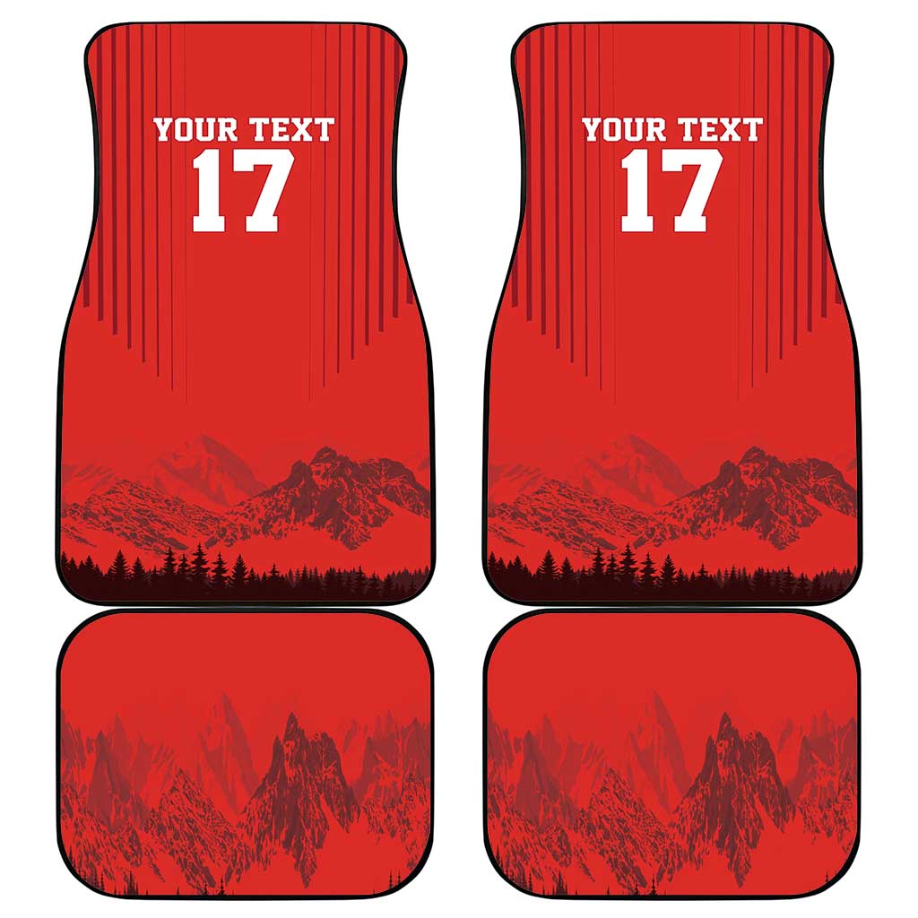 Custom Switzerland Football Car Mats Hopp Schwiiz!