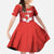Custom Switzerland Football Family Matching Mermaid Dress and Hawaiian Shirt Hopp Schwiiz!