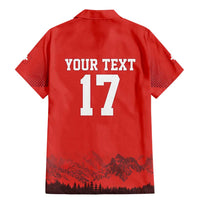 Custom Switzerland Football Family Matching Mermaid Dress and Hawaiian Shirt Hopp Schwiiz!