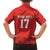 Custom Switzerland Football Family Matching Off The Shoulder Long Sleeve Dress and Hawaiian Shirt Hopp Schwiiz!