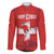 Custom Switzerland Football Family Matching Off The Shoulder Long Sleeve Dress and Hawaiian Shirt Hopp Schwiiz!