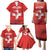 Custom Switzerland Football Family Matching Puletasi and Hawaiian Shirt Hopp Schwiiz!