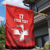 Custom Switzerland Football Garden Flag Hopp Schwiiz!