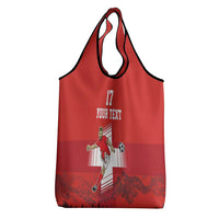 Custom Switzerland Football Grocery Bag Hopp Schwiiz!