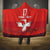 Custom Switzerland Football Hooded Blanket Hopp Schwiiz!