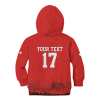 Custom Switzerland Football Kid Hoodie Hopp Schwiiz!