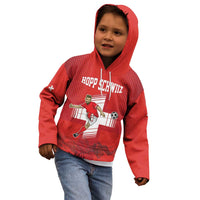Custom Switzerland Football Kid Hoodie Hopp Schwiiz!