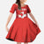 Custom Switzerland Football Kid Short Sleeve Dress Hopp Schwiiz!