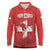 Custom Switzerland Football Long Sleeve Polo Shirt Hopp Schwiiz!