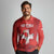 Custom Switzerland Football Long Sleeve Polo Shirt Hopp Schwiiz!