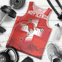 Custom Switzerland Football Men Tank Top Hopp Schwiiz!