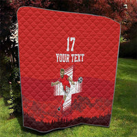 Custom Switzerland Football Quilt Hopp Schwiiz!