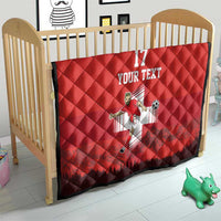 Custom Switzerland Football Quilt Hopp Schwiiz!