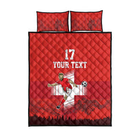 Custom Switzerland Football Quilt Bed Set Hopp Schwiiz!