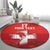 Custom Switzerland Football Round Carpet Hopp Schwiiz!