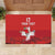 Custom Switzerland Football Rubber Doormat Hopp Schwiiz!
