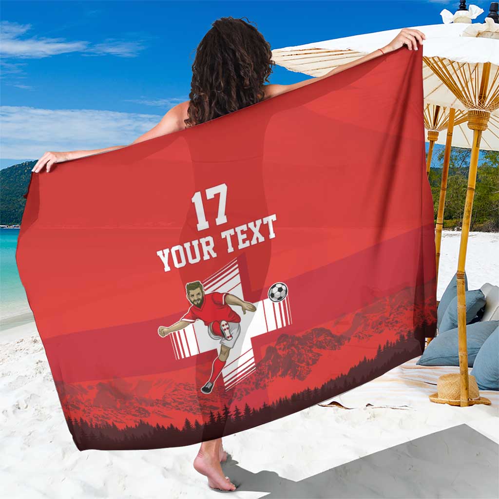 Custom Switzerland Football Sarong Hopp Schwiiz!