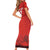 Custom Switzerland Football Short Sleeve Bodycon Dress Hopp Schwiiz!