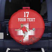 Custom Switzerland Football Spare Tire Cover Hopp Schwiiz!